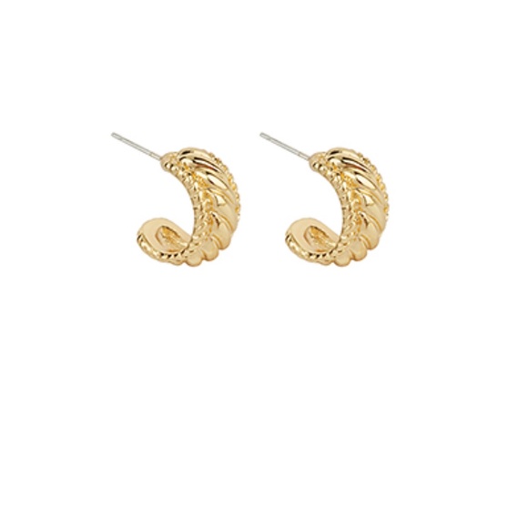 Textured Hoops - Picture 1 of 2
